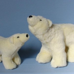 201 203 Polar Bear looking up / Eisbr nach oben schauend / Isbjrn som ser upp 24 cm, 34 cm