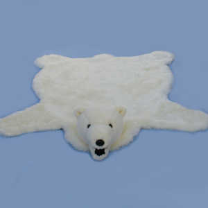 213  Polar Bear rug / Eisbrvorlege / Isbjrnsfll 100 cm