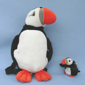 104 103 Ludwig the puffin backpack / Ludwig, der Papageientaucher, Rucksack / Lunnefgeln Ludwig ryggsck, 38 cm, 12 cm