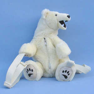 212  Polar Bear backpack / Eisbr, Rucksack / Isbjrn ryggsck  38 cm